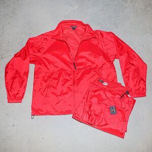 Woolrich Rain Mens Tracksuit Windbreaker Jacket Jogger Pants Size Large